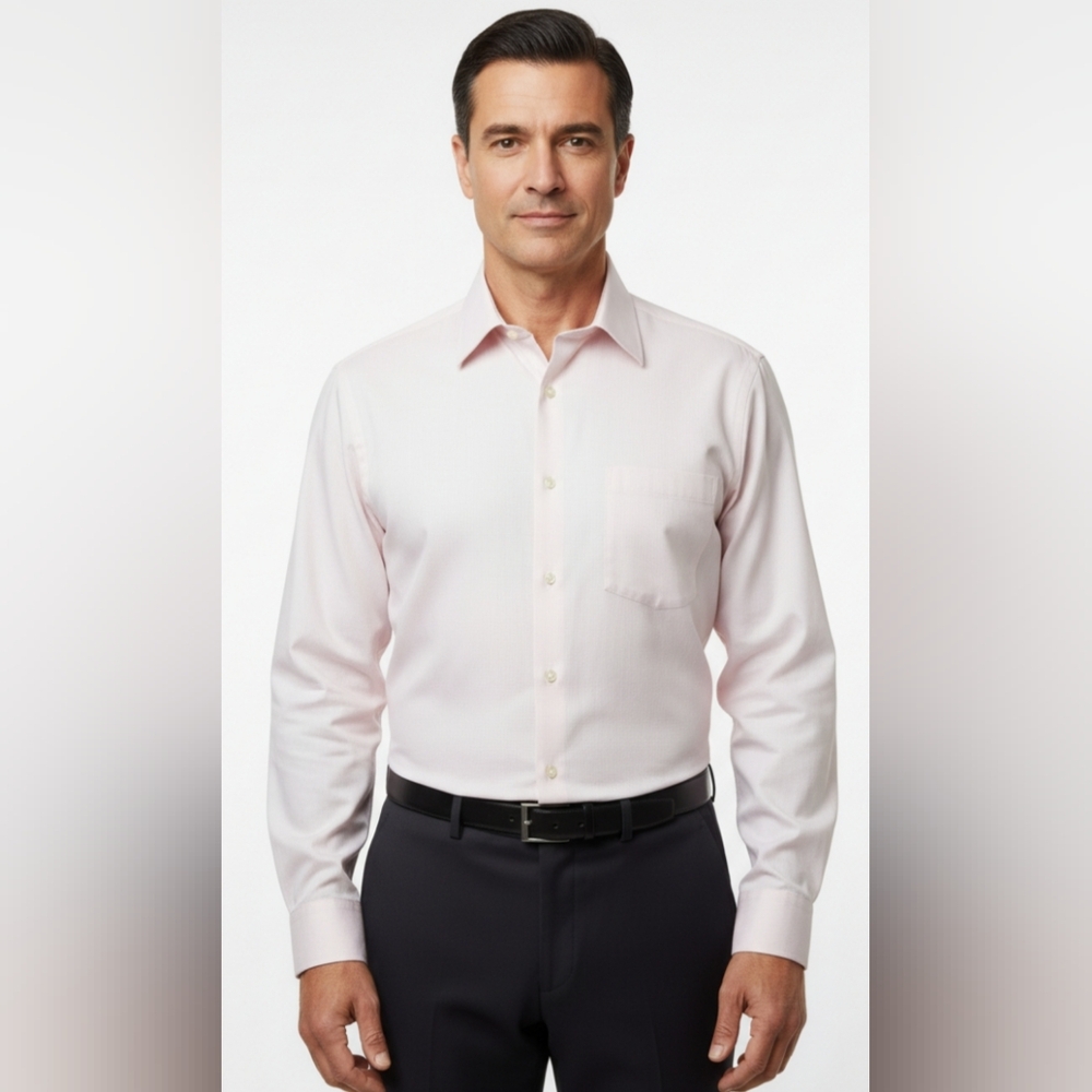PARK AVENUE Soft Cream Men's Dress Shirt   SUPERFIN GIZA COTTON  Size 42cm